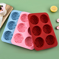 Moules à gâteau jetables en silicone souple, écologiques, de qualité alimentaire, pour la fabrication de chocolats, de bougies et de savons, emballés en sachet OPP, en stock