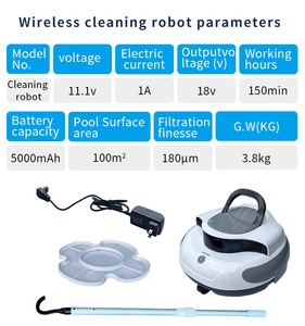 <span class=keywords><strong>Robot</strong></span> de Limpieza Inalámbrico Automático e Inteligente <span class=keywords><strong>para</strong></span> <span class=keywords><strong>Piscinas</strong></span> <span class=keywords><strong>Pequeñas</strong></span> Domésticas - Product Image 3