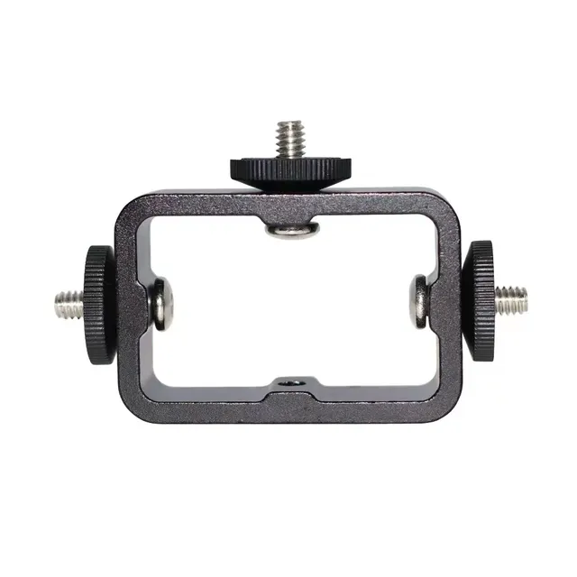 KAMPHO Tripod Mount Adapter for 3 Devices for Gopro Sports Camera, Smartphone, DSLR Vlogging Camera, Ring Light