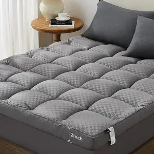 Fabrik Direkt vertrieb Cotton Topper Matratzen bezug Natur Queen Size Bett Kühl faser Dicke Matratze Topper