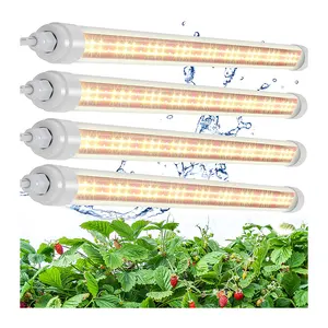 Étanche T8 Led Tube Éclairage Spectre Complet Personnalisé Élèvent Des Lumières pour La Culture Hydroponique Veg Fruits Fraise Feuille Verte Plantes