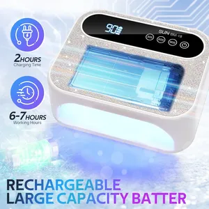 168W Rechargeable UV LED Nail Drying <b>Lamp</b> <b>Wireless</b> 42LEDs Gel Polish Dryer Manicure Machine Rhinestones Cordless Manicure Set - Product Image 4
