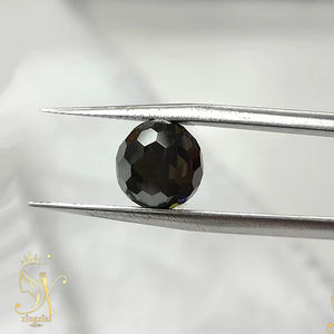 Perle Sintetiche a Prezzo all'Ingrosso, Diamanti Creati in Laboratorio, Perle Sfaccettate Nere Tipo <span class=keywords><strong>Rosario</strong></span>, Perle di Moissanite Sfuse - Product Image 1