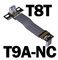 Cable de Extensión USB 3.1 Tipo C a Tipo C Shield FPV, Adaptador de 90 Grados, Cable Plano FPC USB C, 3A 10Gbps, Blindaje EMI