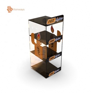 clear acrylic zippo lighters display cabinet showcase for cigarettes lighter acrylic shelf