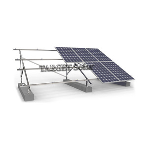 โครงเหล็กชุบสังกะสีแบบจุ่มร้อนสำหรับติดตั้งแผงโซลาร์เซลล์บนหลังคา TARGET Solar Ground Mount Solar Panel Rack - Product Image 3