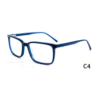Nouvelles montures de lunettes en acétate pour affaires 2024, de haute qualité, carrées, pour myopie, lunettes optiques sur ordonnance