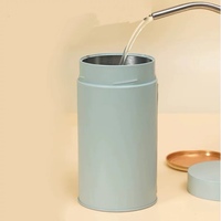 Boîte de rangement de luxe à couvercle facile à ouvrir 4 couleurs, boîte de rangement scellée pour thé et sucre, boîtes de café en fer blanc