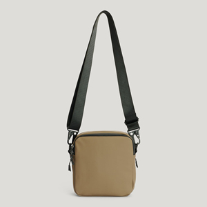 Bolsa de Hombro Individual de PU Resistente al Agua Personalizada al por Mayor, Bolsos de Mensajero Veganos Modernos, Mini Bolsa Cruzada para Hombre - Product Image 5