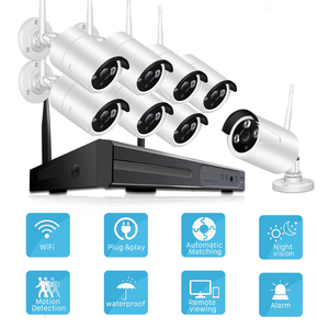 Hệ Thống Camera An Ninh WiFi Ngoài Trời 8 Kênh H.265 + DVR Và 8 Camera CCTV Gia Đình Chống Thấm Nước IP IP66 Không Dây, Smart Play CC502 - Product Image 3