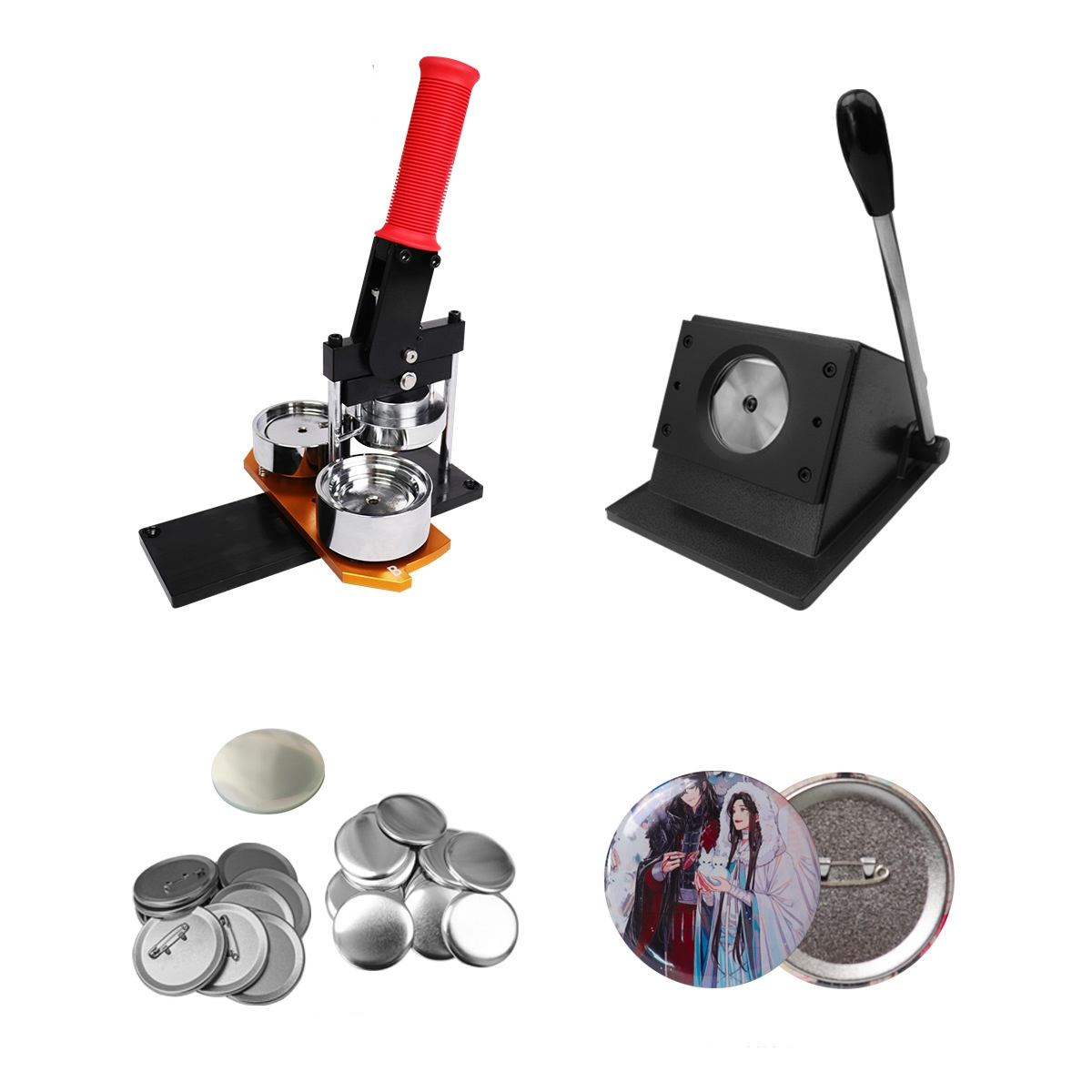 Aiguille de sécurité de kit de machine de bouton du manuel 58mm