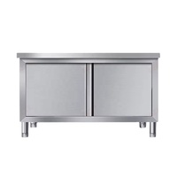 Banc de travail en acier inoxydable de qualité supérieure, autoportant, avec pieds réglables en hauteur, résistant à la corrosion, capacité de charge de 300 kg/m