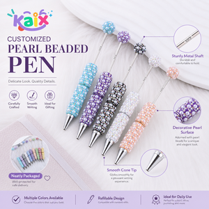 Penne Gel KAIX Premium con Perle di Cristallo da 0,5mm, Scrittura Fluida, Inchiostro Non Sbavabile, Ideali per Regali Scolastici - Product Image 4