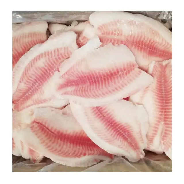 Penjualan terlaris Harga Fillet ikan Tilapia beku warna merah muda ukuran besar untuk pasar AS