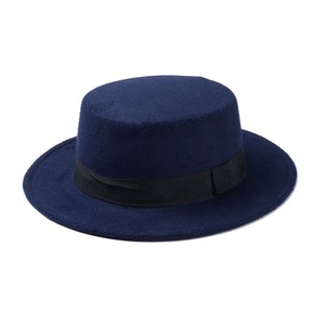 Sombrero de lana Fedoral personalizado de alta calidad para gorra de visera de golf de moda - Product Image 3