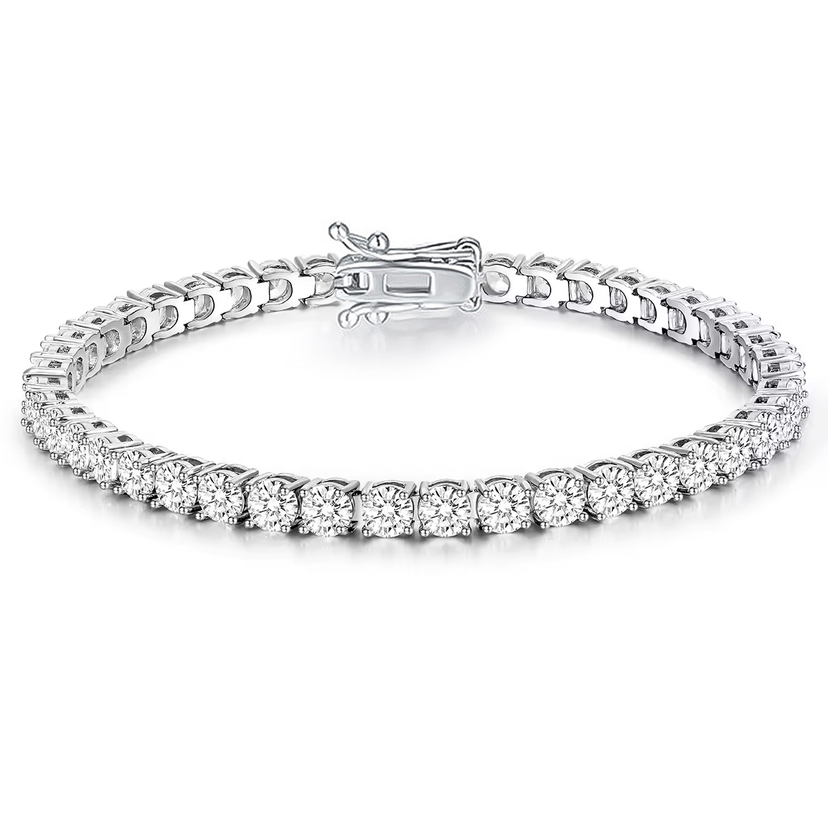 White Gold (Push In Clasp)