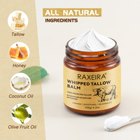 Baume fouetté naturel et biologique au suif de bœuf, non gras, hydratant, pour le soin du visage et du corps, adapté aux peaux sèches et sensibles