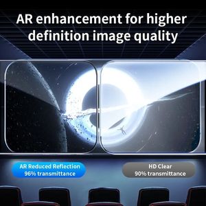 ฟิล์มกันรอยกระจกนิรภัยแบบ HD AR ป้องกันแสงสะท้อน รุ่นใหม่ สำหรับ iPhone 18 17 Pro ความแข็ง 9H ขอบโค้ง 2.5D ความใส 95% ผลิตตามสั่งจากโรงงาน - Product Image 4