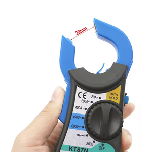 مقياس متعدد محمول 400A بمشبك تيار متردد/تيار مستمر غير ملامس مع شاشة LCD للجهد المنزلي/المقاومة أمبير/ - Product Image 4