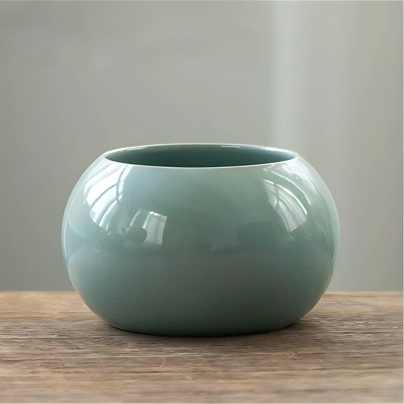 Grande - Esmalte craquelado azul