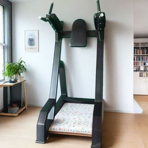 Stable Frame Dip <b>Knee</b> Raise Fitness Machine Abdominal <b>Exercise</b> Gear for Commercial Gym and Training Studio - Product Image 2