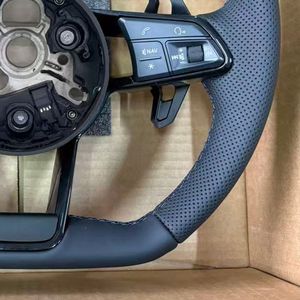 Volant de voiture en cuir de style R8 <span class=keywords><strong>S</strong></span>-<span class=keywords><strong>Line</strong></span> pour <span class=keywords><strong>Audi</strong></span> B9 A1 Q3 Q5 Q7 RS3 RS4 RS5 RS7 A3 8V S3 A4 B8 S4 <span class=keywords><strong>A5</strong></span> S5 A6 S6 S7 A7 A8 TT - Product Image 6
