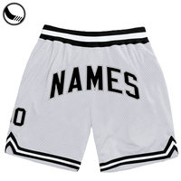 Shorts de basketball respirants à séchage rapide en maille polyester avec logo personnalisé de la marque Athletic Works pour hommes, imprimés et dotés d'une poche latérale