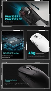 VXE <span class=keywords><strong>Dragonfly</strong></span> R1 Gaming Mouse Ratón inalámbrico Nordic 52840 PAW3395 2KHz 2,4G Office Gamer Pc Gaming - Product Image 2