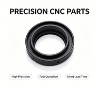Anneau adaptateur d'objectif en aluminium usiné CNC, anodisation noire personnalisée, composants structurels de précision pour objectifs d'appareil photo optique