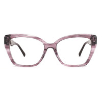 Nouvelles montures de lunettes optiques œil-de-chat en acétate tendance 2026 avec accessoires pour femmes