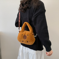 Sac à dos en peluche créatif en forme de dauphin mignon, sac à dos de dessin animé pour enfants, vente chaude