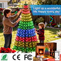 Lumières d'Halloween, lampe de mariage, décorations de Noël commerciales, lumières LED pour arbre, IP65 4.5V RGBIC