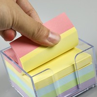 Proveedor de Fábrica al por Mayor, Notas Adhesivas Personalizadas de 75*75 mm, 500 Hojas, Bloc de Notas Colorido, Notas Adhesivas Fáciles de Usar
