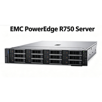 Serveur en rack PowerEdge R750 2U, processeur Intel Xeon 6338, 128 Go de RAM DDR4, disque dur SAS 2,4 To, RAID H755, carte réseau 10G, alimentation 800 W, en stock