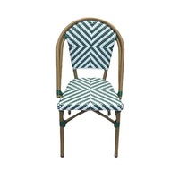 Ensemble de chaises de jardin modernes pour l'extérieur Conception de parc de vignes en métal pour café-restaurant Vacances Campagne Vent Villa Utilisation