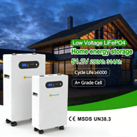 OEM/ODM Lithium Greensun 16KWH LiFePO4 Compatible avec les onduleurs Growatt Deye Solis Goodwe Victron SMA