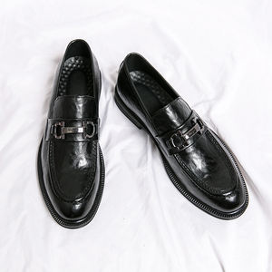 รองเท้าโลฟเฟอร์หัวแหลมลำลองใส่สบายสำหรับทำงาน  รองเท้าหนัง PU สำหรับผู้ชาย รองเท้าหนังผู้ชาย - Product Image 4