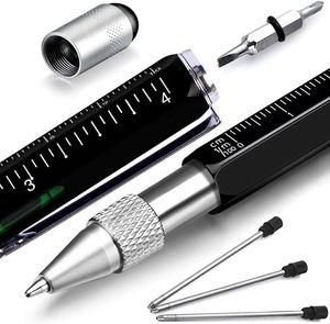 Nouveau stylo multifonction 6-en-1 personnalisé, stylo bille en gros, stylet, cadeaux promotionnels avec logo - Product Image 5