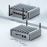 Refrigeración silenciosa sin ventilador Mini Firewall PC P09B-4L-N100 Intel N100 Quad Core DDR5 RAM NVME SSD 4USB Puerto Uso industrial Win11 Nuevo