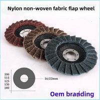 Disque à lamelles en nylon non tissé pour polissage et ponçage, 4,5 pouces (115 mm), en acier inoxydable, prix usine bas