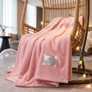 Set di Coperte in Flanella per Neonati OEM e con Logo Personalizzato, Vendita all'Ingrosso per Hotel, Asili, Coperte Avvolgenti e di Sicurezza per Neonati - Product Image 1