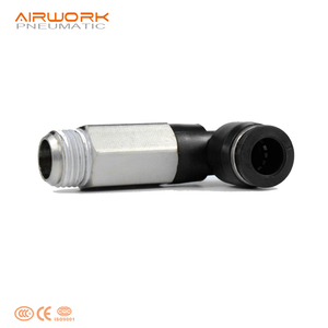 Raccords de tuyauterie pneumatiques AIRWORK JPLL <span class=keywords><strong>PLL</strong></span> à coude à 90 degrés, raccords de tuyau à connexion rapide, type long, plaqués - Product Image 2