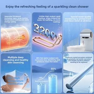 Calentador de Agua con Tanque Interior de Esmalte Azul Diamante de Alta Resistencia de 60L, Ahorro de Energía y <span class=keywords><strong>Bajo</strong></span> <span class=keywords><strong>Consumo</strong></span> - Product Image 4