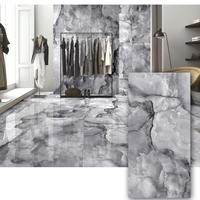 Vente en gros de carreaux en porcelaine de style moderne espagnol à impression personnalisée motif de marbre gris brun pour le salon, la maison et les villas du Liban