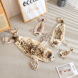 Peluche a forma di <span class=keywords><strong>leone</strong></span> marino, in peluche corto, imbottito in cotone PP, <span class=keywords><strong>altezza</strong></span> regolabile 35-120 cm, per età 0-14+ anni - Product Image 2