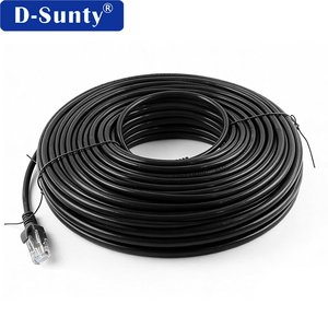 Cable de Conexión Ethernet LAN Cat5e UTP Redondo de PVC, Revestimiento de Aluminio CCA, 0.5m-100m, Venta al Por Mayor de Fábrica - Product Image 1