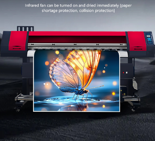 1.6m 1.8m 2.5m 3.2m Large Format Eco Solvent Printer Plotter Canvas Flex Banner Photo Paper Eco Solvent Banner Printer Machine