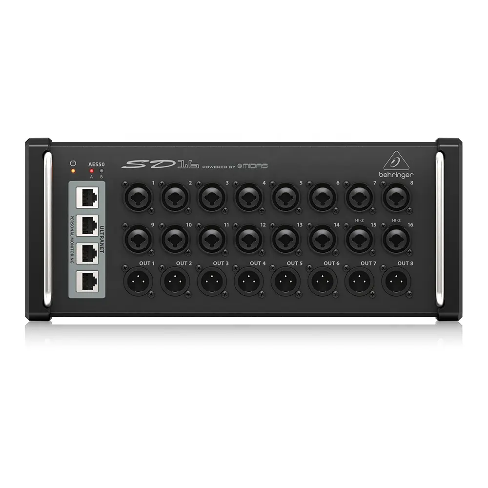 Behringer SD16 kotak panggung 16 "-Channel dengan 16 Midas Mic preamp Pa System peralatan Suara Studio