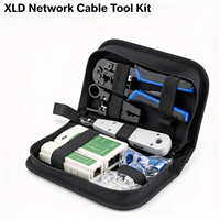 Pince à sertir professionnelle sans fil pour câbles réseau, en acier à haute teneur en carbone, kit d'outils informatiques OEM pour le sertissage de fiches modulaires