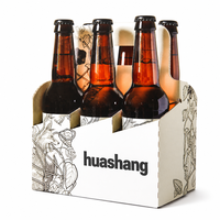 Boîte à vin personnalisable au prix d'usine, boîte en carton pour 6 bouteilles de bière, emballage en carton kraft pour bière, fabricant de boîtes en carton
